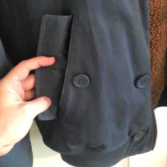 WeSC Men’s Jejor padded pilot jacked midnight blue - Picture 6 of 7